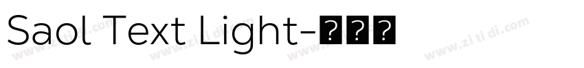 Saol Text Light字体转换